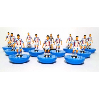Subbuteo Andrew Table Soccer Yugoslavia 1990 World Cup Team on classic Hasbro bases
